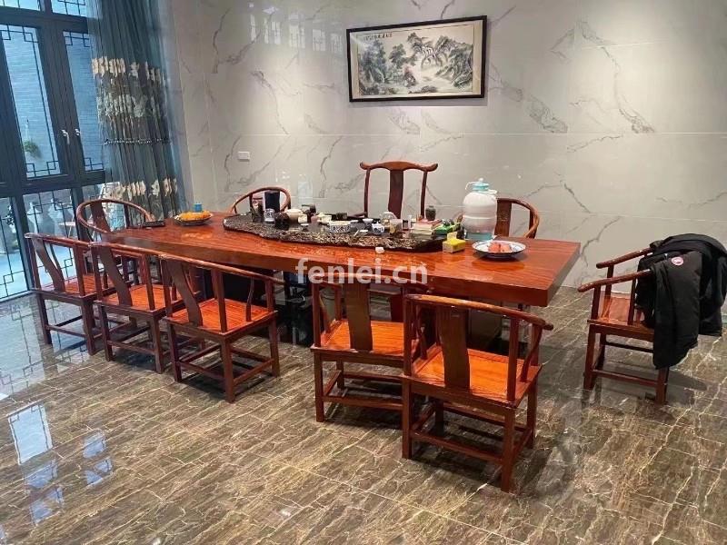 日照特色胡桃木茶桌 实木大板茶台厂家直销